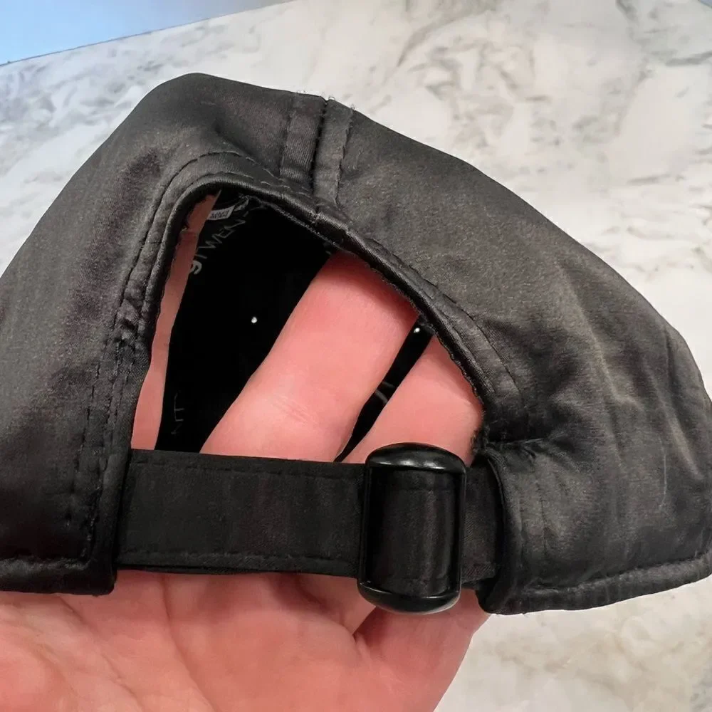 New Era Black satin baseball cap